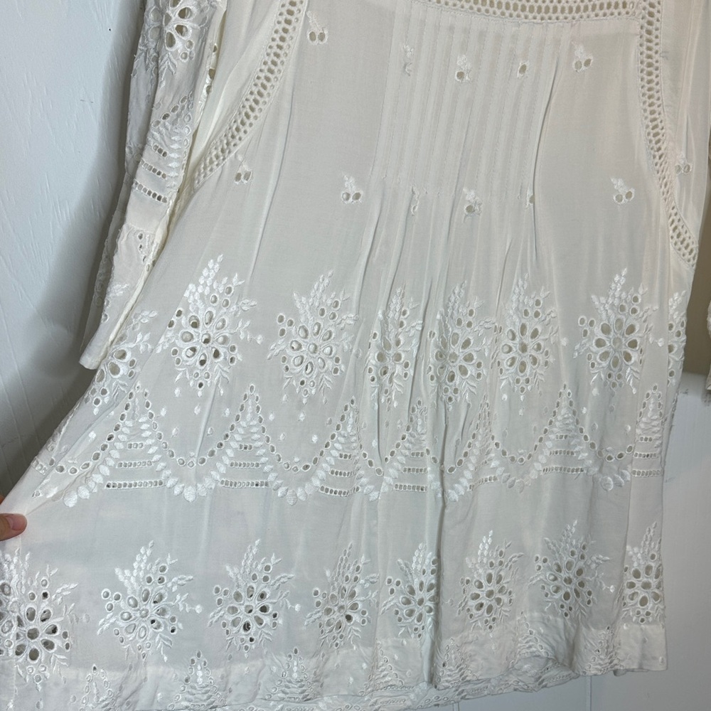 Sundance Cream Embroidered Tunic - Picture 4 of 9